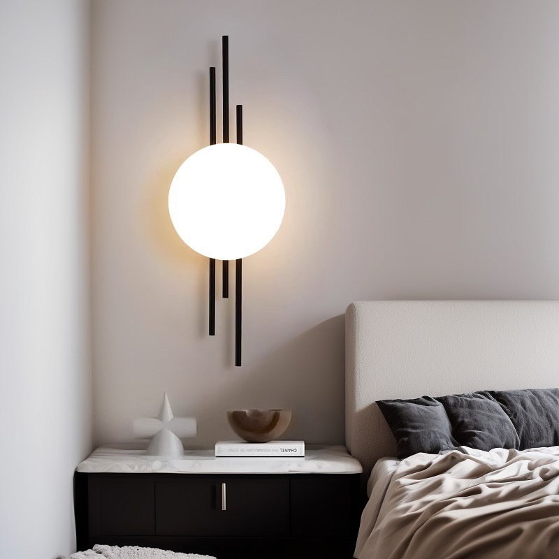 Настінний світильник Trinity ball D160 Led 7W Black + White 241222-200001323