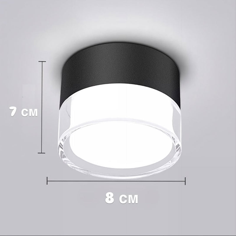 Стельовий світильник точковий Superclear D80 7W 4000K / 3000K 4000K 6000K Black 250376-200001612