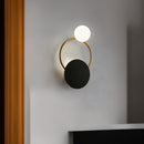 Настінний світильник Pearl and black H470 1xG4 Black + Gold + White 250219-200001536