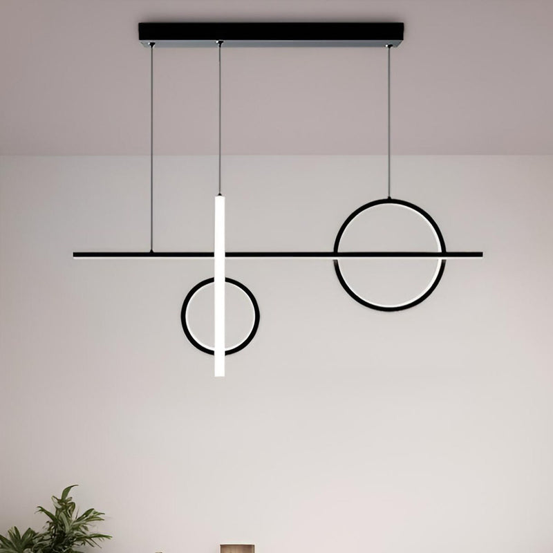 Підвісний світильник Black ideal geometry L1000 Led 55W 3000K 4000K 6000K Black 241010-200001104