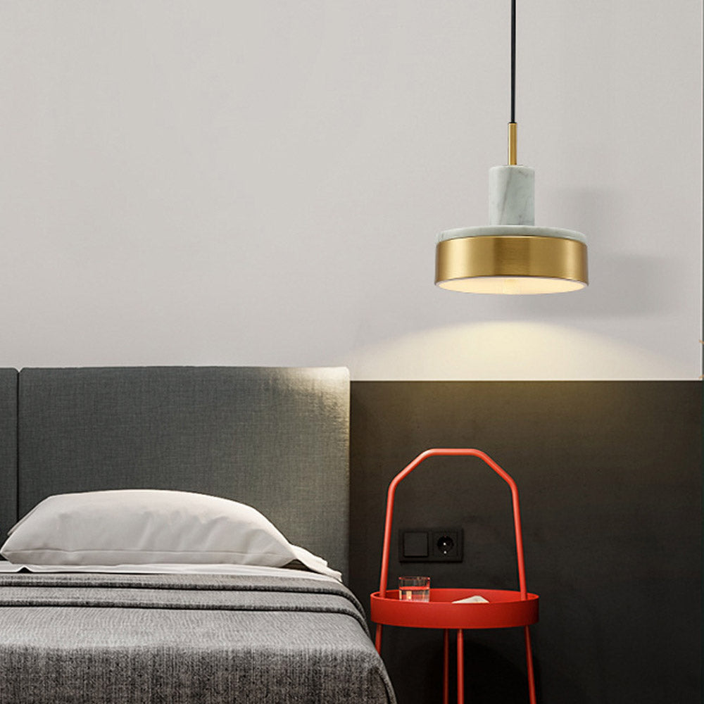 Підвісний світильник Marble with gold D200 Led 13W 4000K White + Gold 250218-200001474