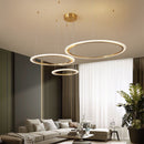 Підвісні люстри Longi Circle lamp Led 108W 3500K Black / Gold 230720-200000219