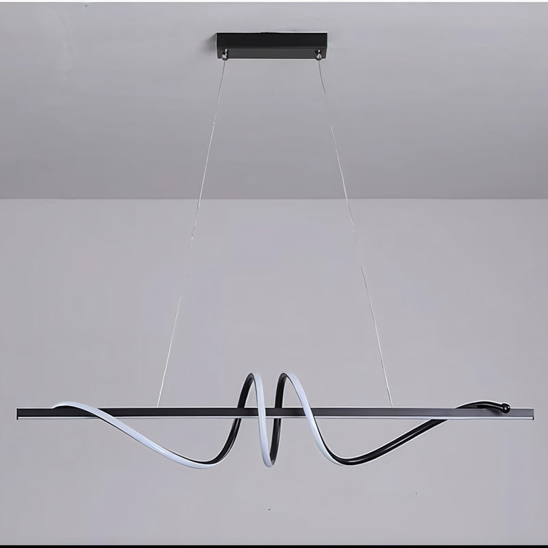 Підвісний світильник Gemo wave L1000 Led 66W 3000K 4000K 6000K Black 241249-200001339