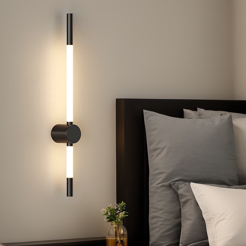 Настінний світильник Pipe line simple L600 Led 9W / L800 Led 12W 4000K Black 250335-200001556