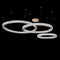 Підвісний світильник Diamond circle D200 + D400 + D600 Led 150W Gold 250176-200001351