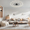 Стельовий світильник Fan lamp H80 D1160 Led 22W 3000K 4000K 6000K Black + Gold 250118-200001406