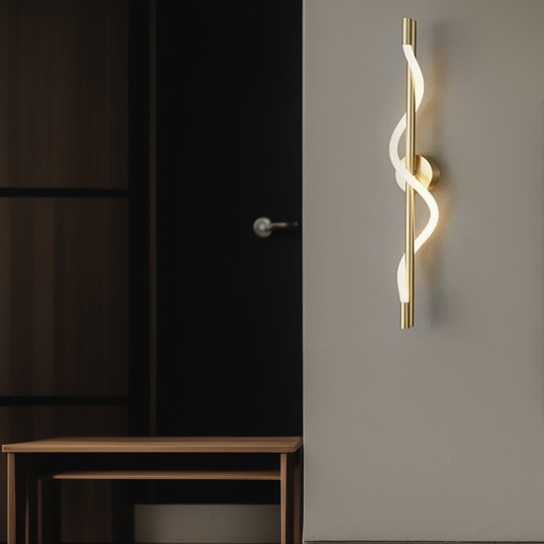 Настінний світильник Rope wall H560 Led 15W Gold + White 241222-200001333