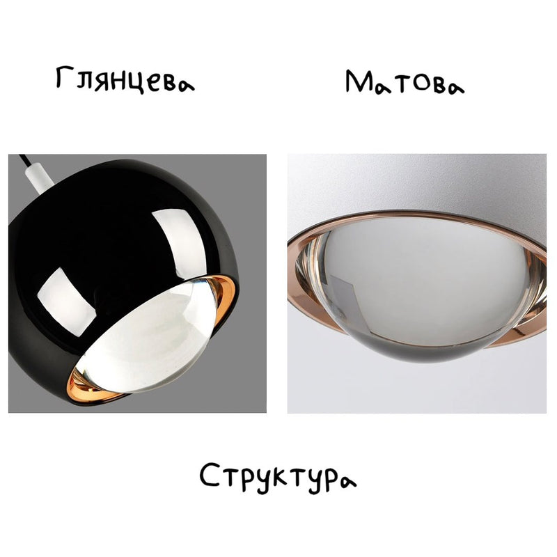 Підвісні світильники Lens D100 Led 13W 4000K Black / White / Brown / Grey / Blue 230810-200000284