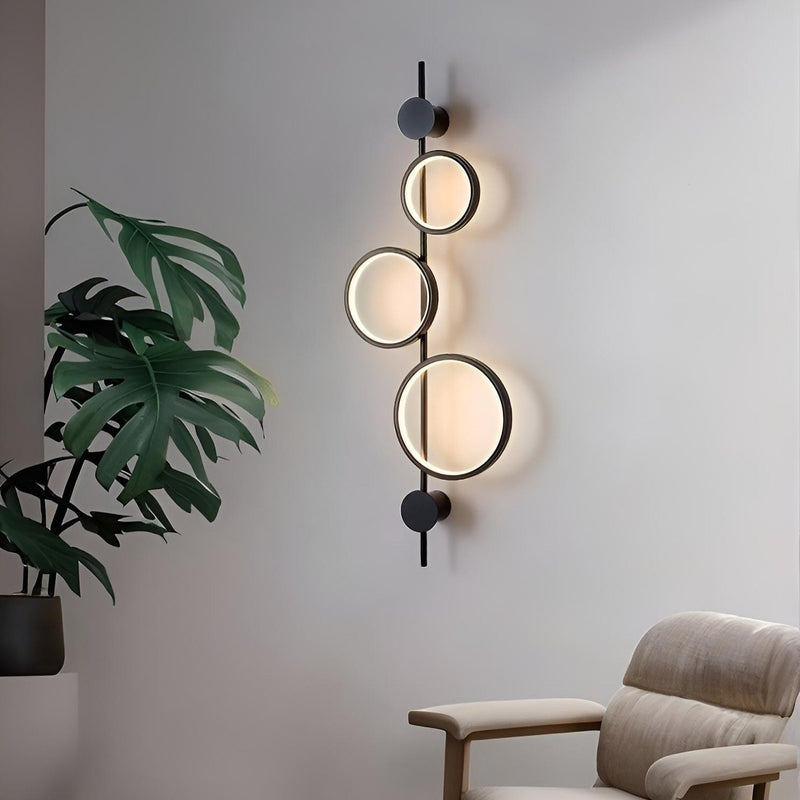 Настінні світильники Molecular circle H1060 Led 37W 3000K 4000K 6000K Black / Gold 241019-200001218