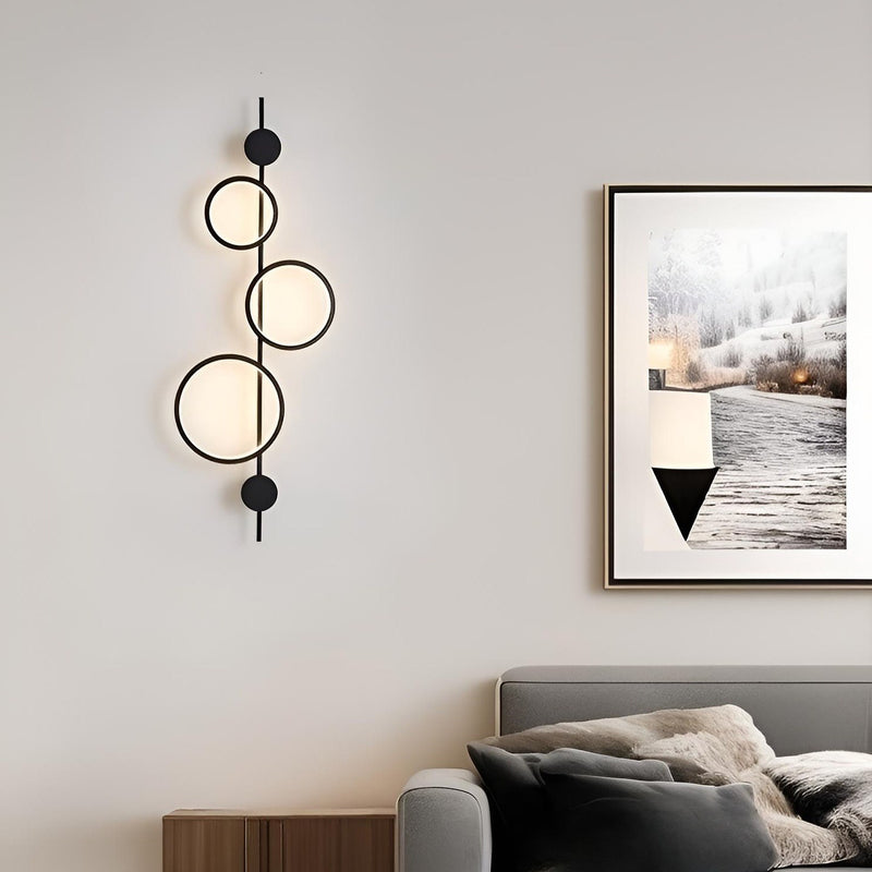 Настінні світильники Molecular circle H1060 Led 37W 3000K 4000K 6000K Black / Gold 241019-200001218