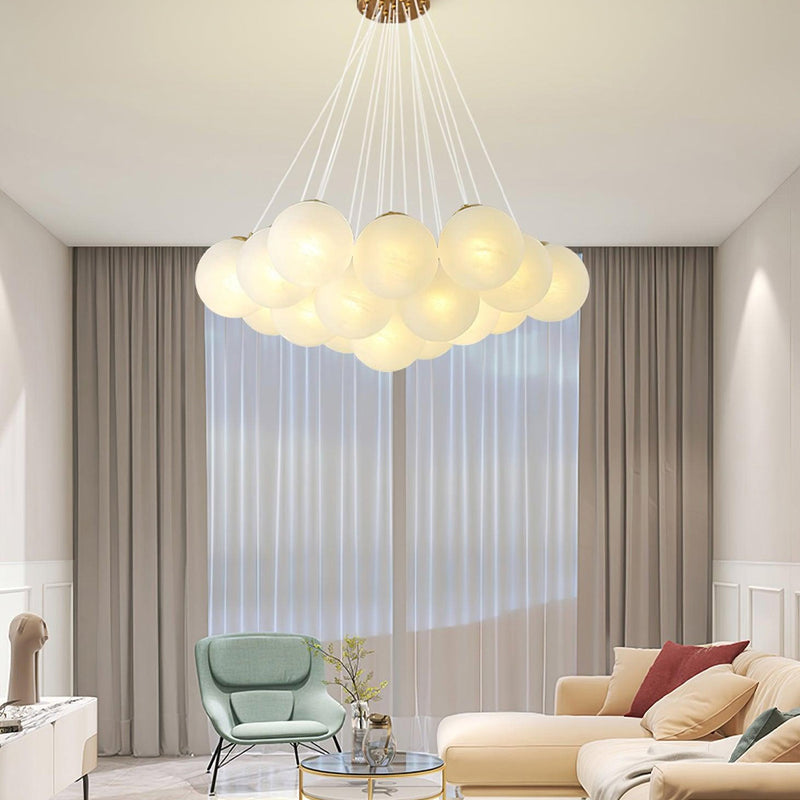 Підвісний світильник Grapes 13 D600 13xE27 Gold + White 250218-200001543