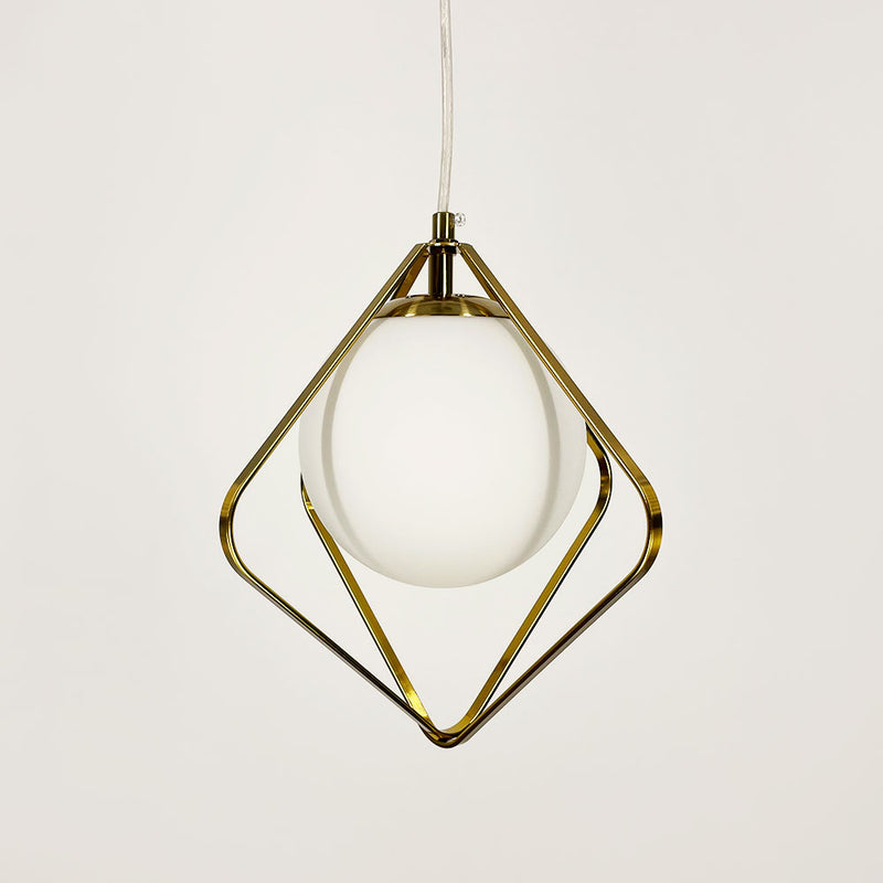 Підвісний світильник Romb bollo D270 1xE27 Gold + White 250118-200001420
