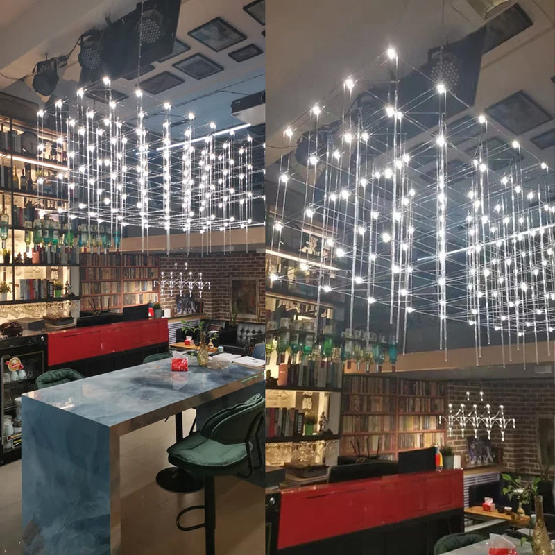 Підвісні світильники Rain lamp H(min) 650 Led 30W L750 / L1000 / L1200 Chrome 250218-200001530