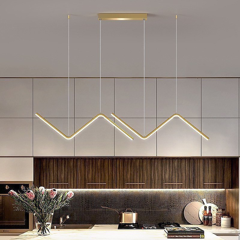 Підвісні світильники Zigzag lamp Led 26W L1200 Gold / Black 230620-200000149