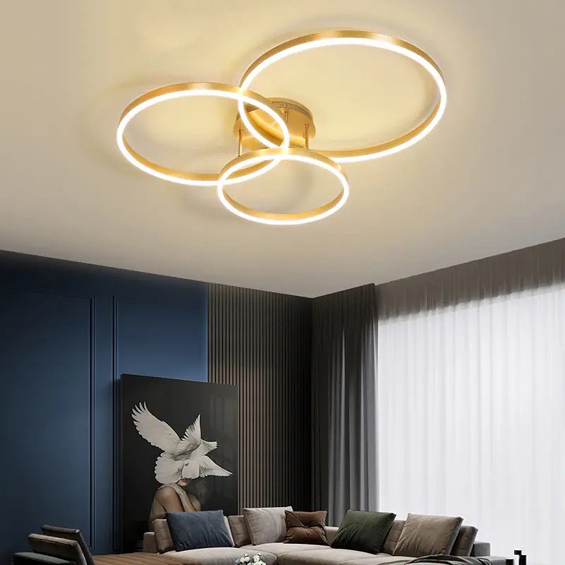 Стельові світильники Anelli Gold / Chrome Rings D500 + D400 + D300 Led 105W 3000K 4000K 6000K 231253-200000588