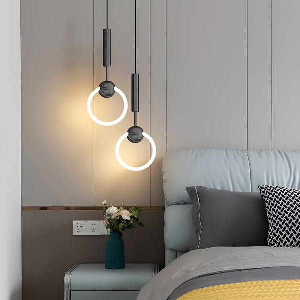 Підвісний світильник Glowing Ring broom D-20см Led 7W 4000K Black 250618-200001677