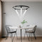 Підвісний світильник Spoon Trio D-60см Led 40W + 15W 3100K + 4500K + 6100K Black 250666-200001689