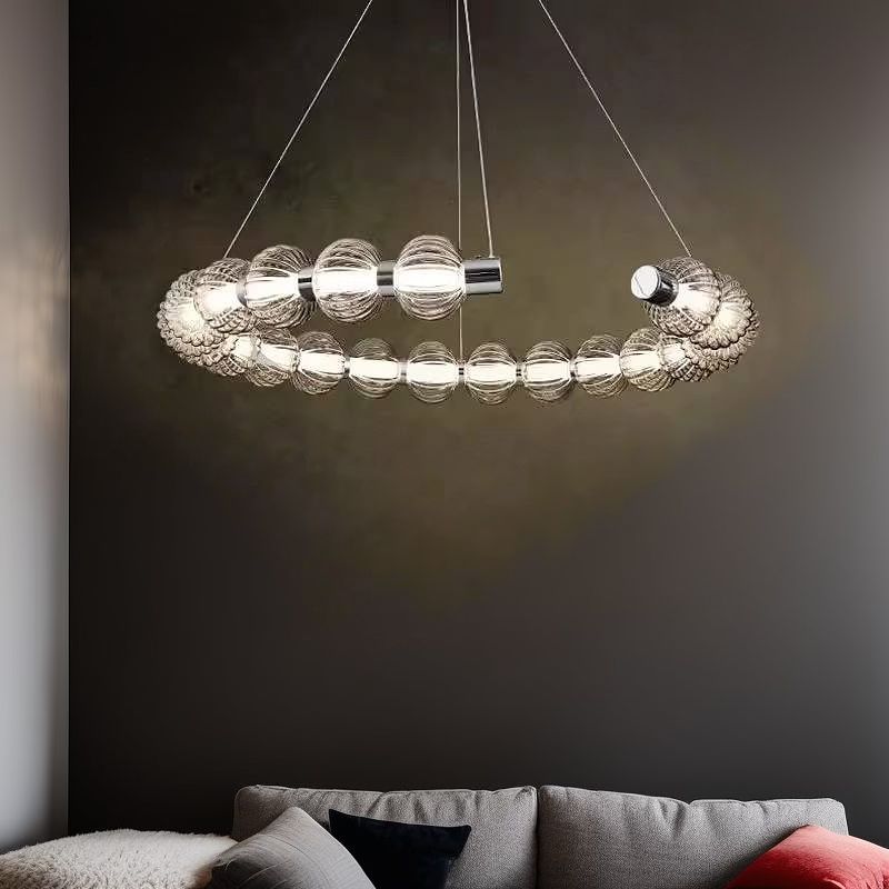 Підвісний світильник Beads grey D650 Led 45W Grey + Black and Chrome 241022-200001230