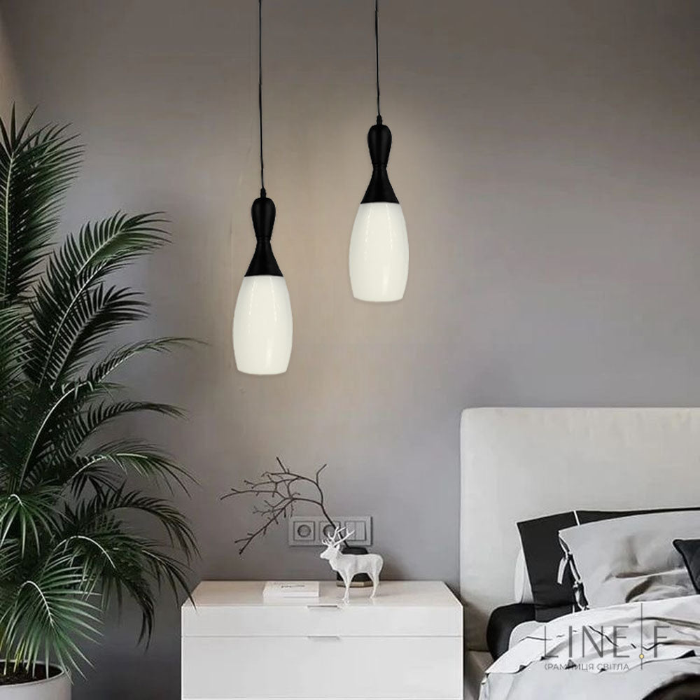 Підвісний світильник Bottle L320 1xE27 Black + White 250118-200001447