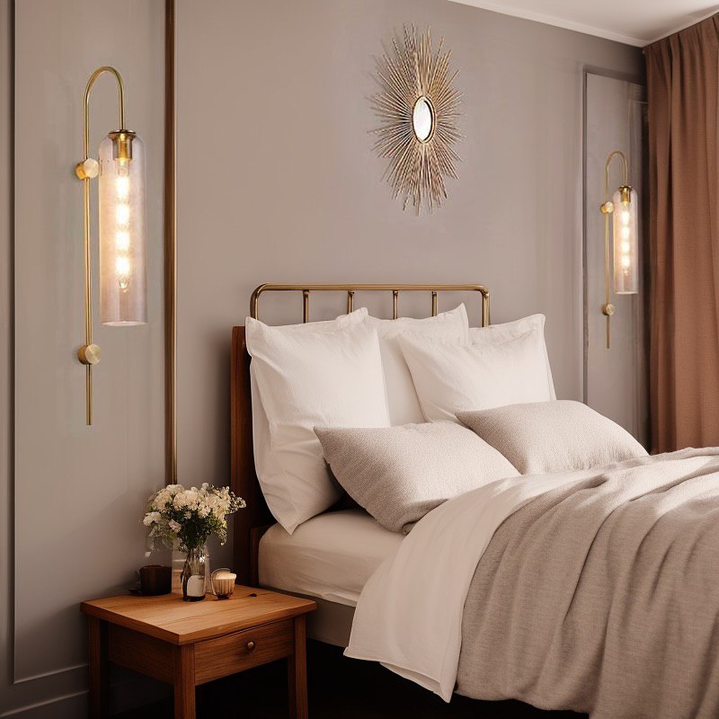 Настінний світильник White flower H770 Led 15W Gold + Amber 241222-200001330