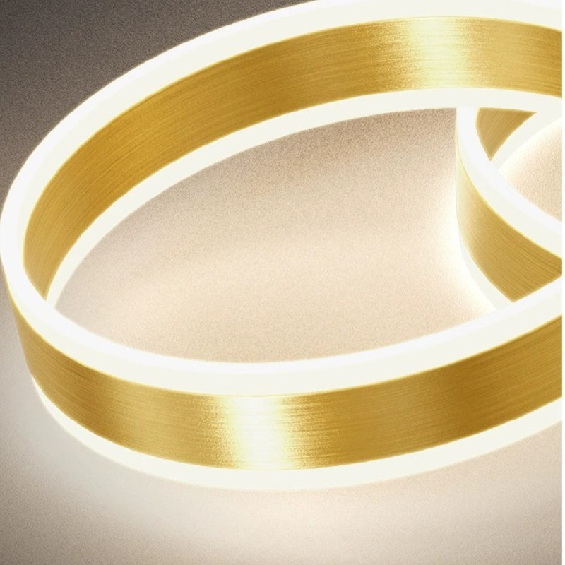 Підвісні світильники Golden ring H450 Led 37W 3000K 4000K 6000K D600 / D800 / D1000 Gold + White 240622-200000976