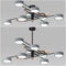 Стельові світильники Wooden satellite D1200 PL6 Led 72W / PL8 Led 96W Black + Grey 240622-200000992