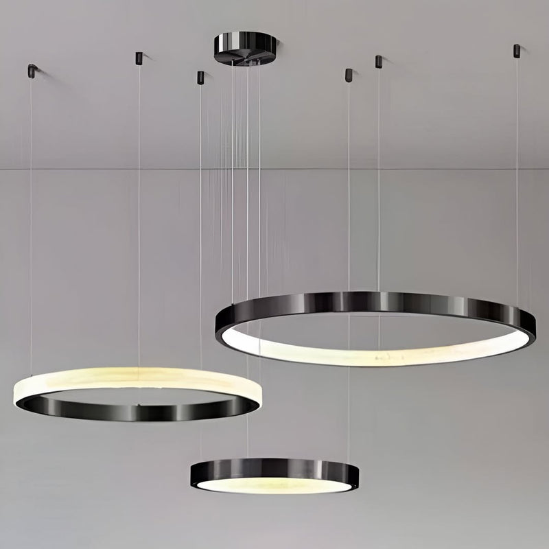 Підвісний світильник Rings D40 + D50 + D60 Led 156W 3000K 4000K 6000K Black 250688-200001656