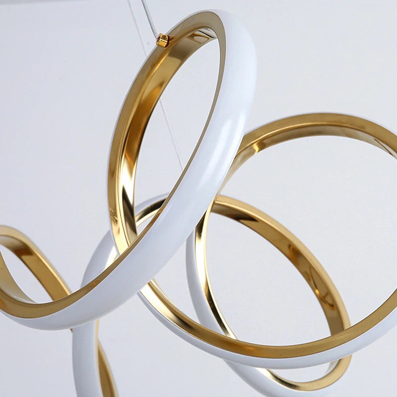 Підвісні світильники Curly Ring Titanium Gold 3000K 4000K 6000K L500 Led 69W / L700 Led 83W 240118-200000661