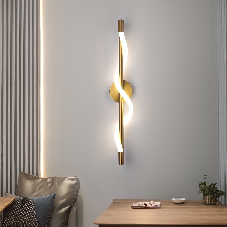 Настінний світильник Rope wall H560 Led 15W Gold + White 241222-200001333
