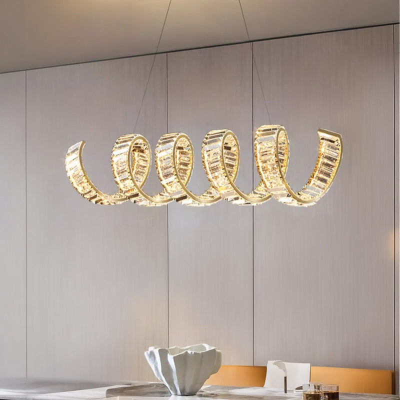 Підвісні світильники Diamond L1000 Led 80W 3000K 4000K 6000K Chrome / Gold 241222-200001335