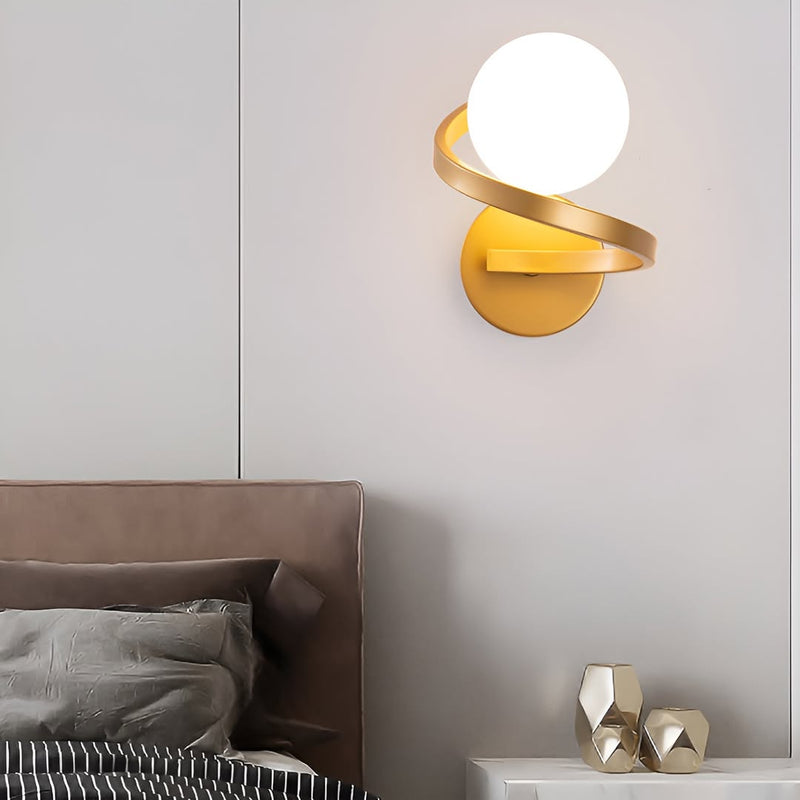 Настінний світильник Spiral bollo D-15см 1xG9 Gold + White 250680-200001676