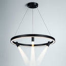Підвісний світильник Spoon Trio D-60см Led 40W + 15W 3100K + 4500K + 6100K Black 250666-200001689