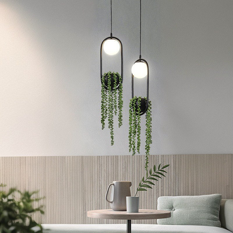 Підвісний світильник Flora D150 1xE27 Black + White + Green 241210-200001322