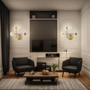 Настінний світильник Molecular small L470 Led 18W Gold 250219-200001462