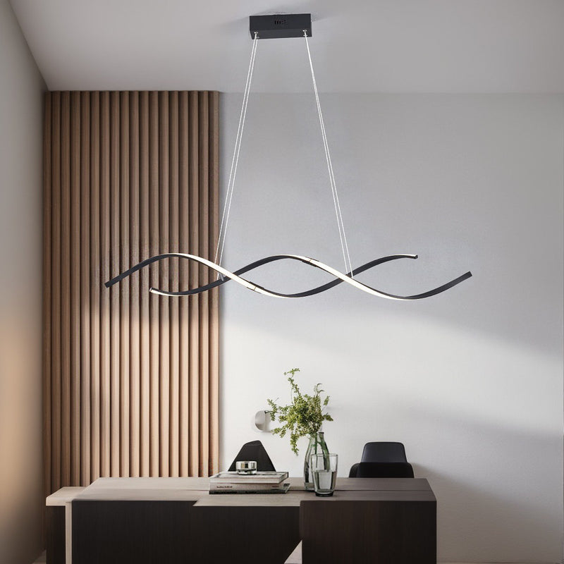 Підвісний світильник Gemo wave led White / Black L1110 Led 35W 3000K 4000K 6000K 240210-200000734