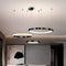 Підвісний світильник Rings D40 + D50 + D60 Led 156W 3000K 4000K 6000K Black 250688-200001656