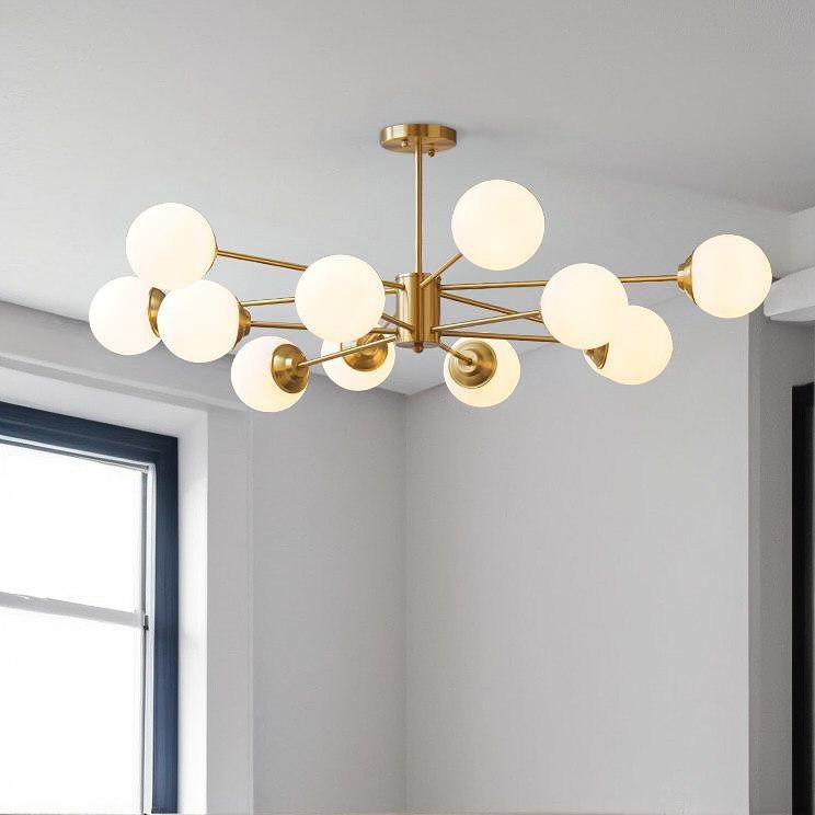 Підвісний світильник Wendy gold L1110 12xE27 Gold + White 241018-200001101