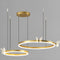 Підвісний світильник Butterfly D-60+40cm Gold Led 54W 3000K 4000K 6000K 250618-200001646