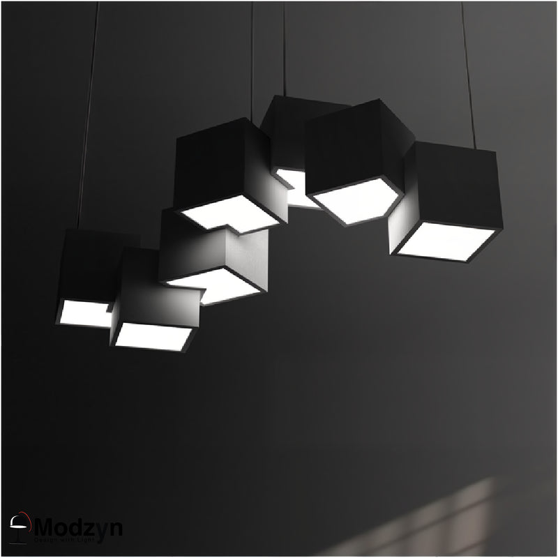 Люстра Led Cubes Black White Modzyn Design 24013-192209