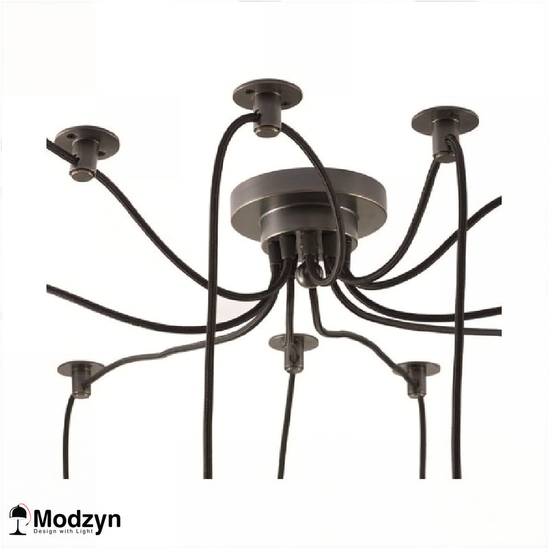 Люстра Black Spider 12 Патронов Modzyn Design 24013-192249