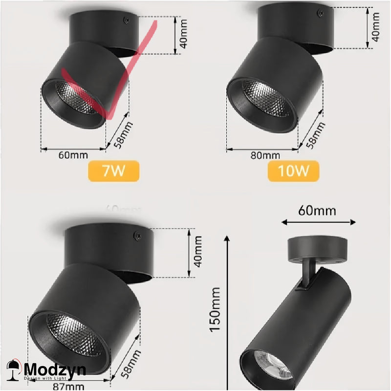 Спот На Кріпленні Spotlight 7w 3000k Modzyn Design 24013-194842