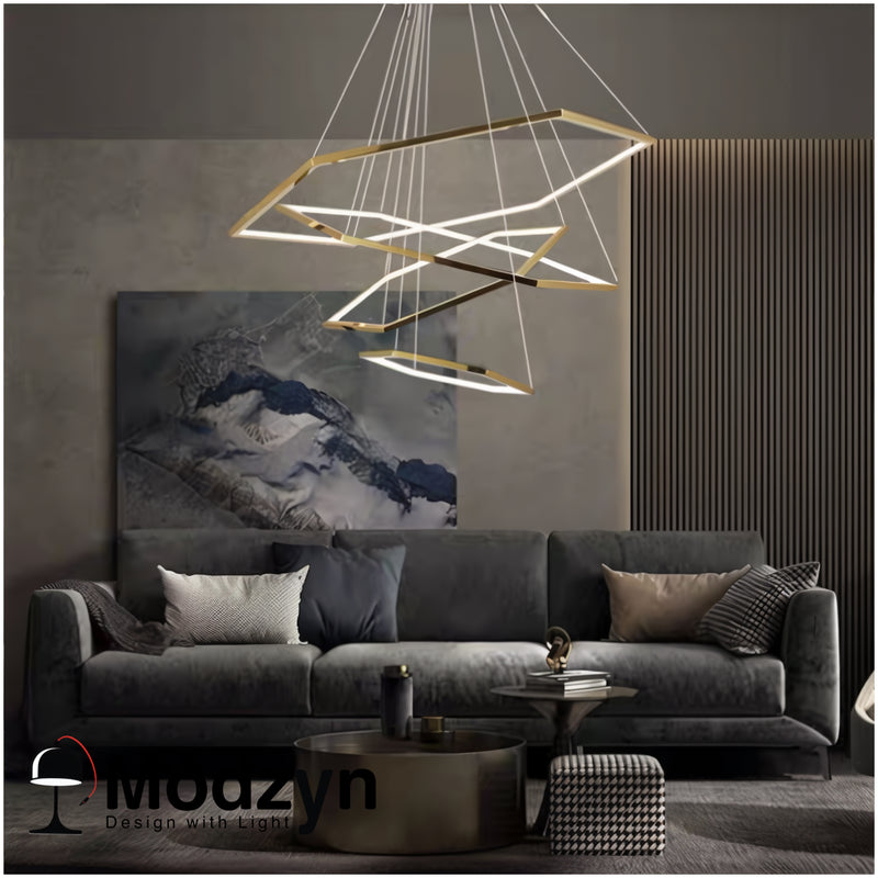 Люстра Geometry Gold Lamp Modzyn Design 240414-227908