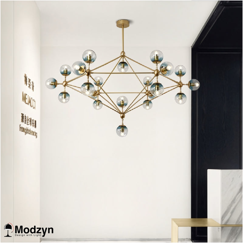 Люстра Modo Gold Blue Modzyn Design 24053-229003