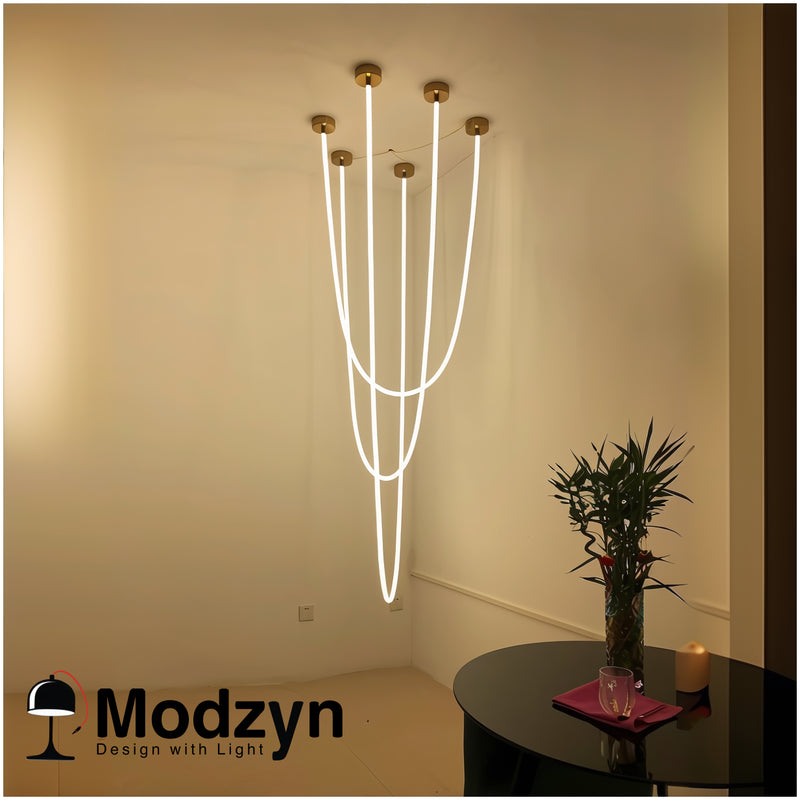 Підвісний Led Світильник Tube Gold Base 1m Modzyn Design 24083-233775