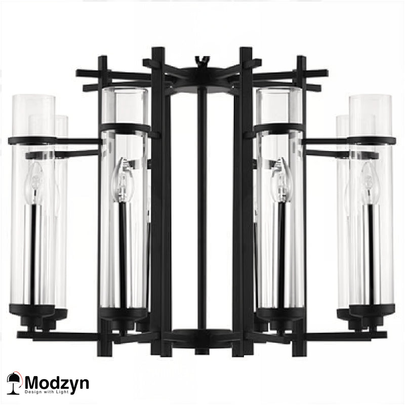 Люстра Glass Сharm Round Black На 8 Плафонів Modzyn Design 24103-235571