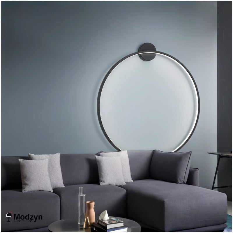 Настінний Світильник Round Led Black D-800 Modzyn Design 250814-240837