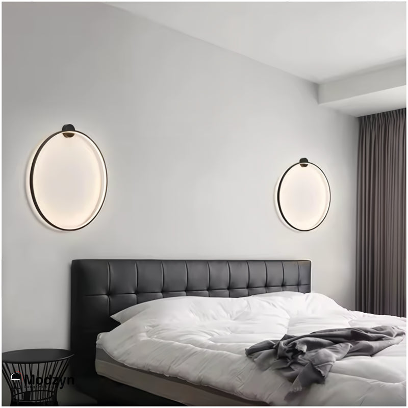 Настінний Світильник Round Led Black D-600 Modzyn Design 250914-242044