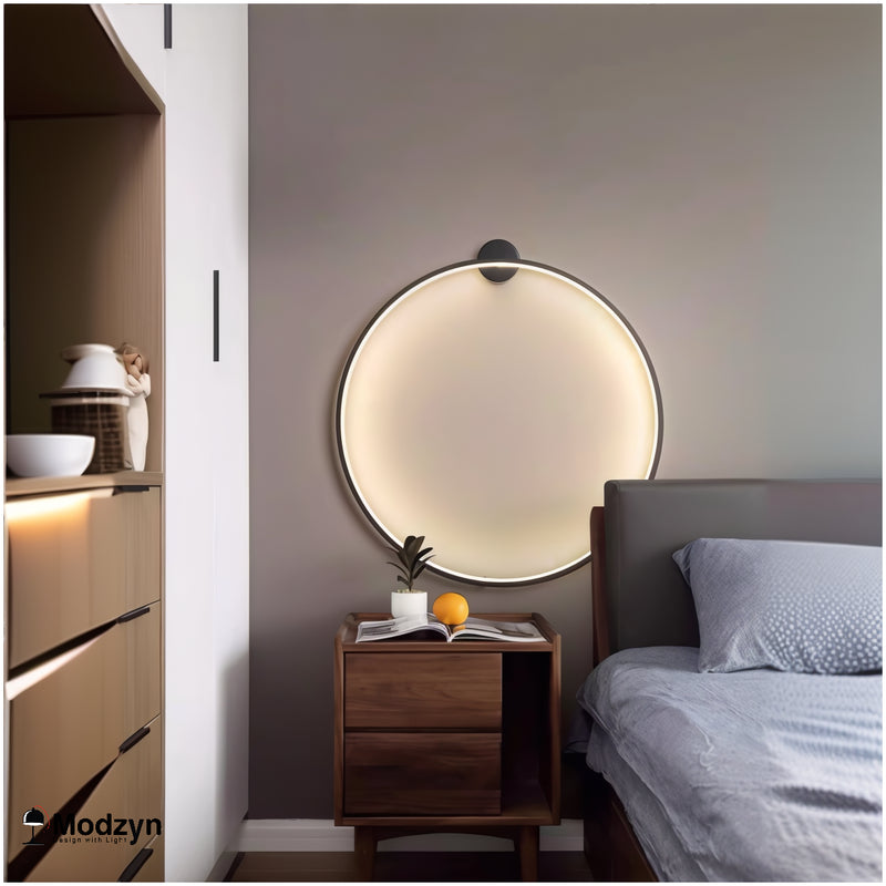 Настінний Світильник Round Led Black D-600 Modzyn Design 250914-242044