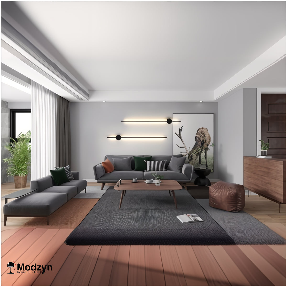 Серія Настінних Led Світильників Figure Wall Lamp Modzyn Design 250914-242094