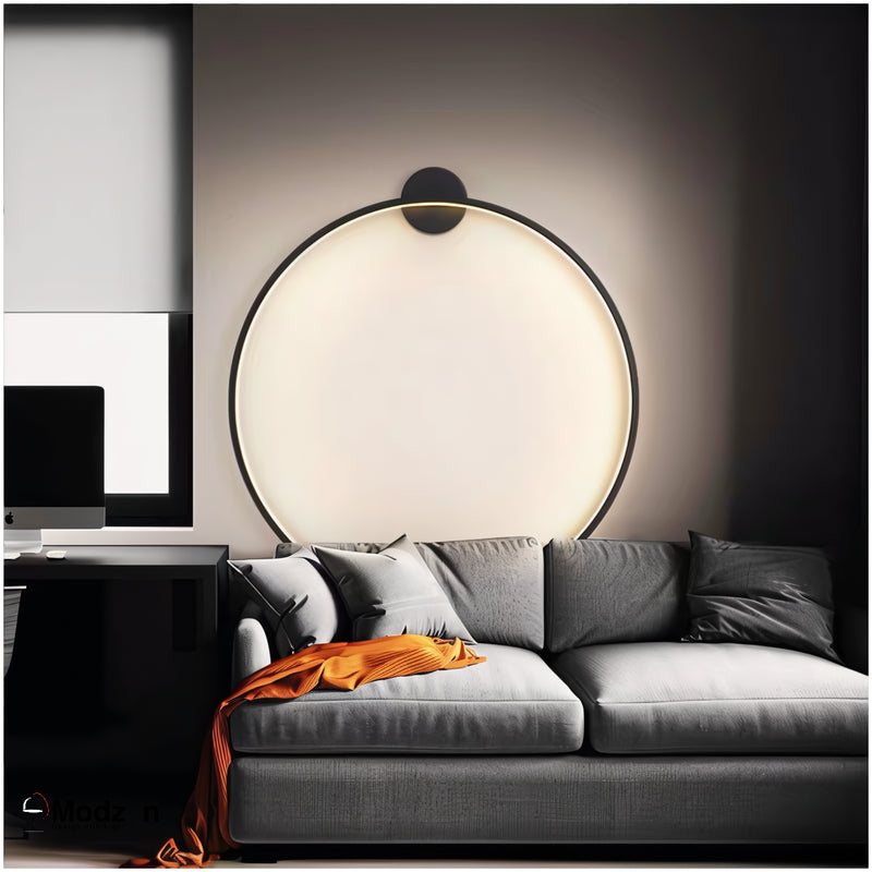 Настінний Світильник Round Led Black D-800 Modzyn Design 250914-242164